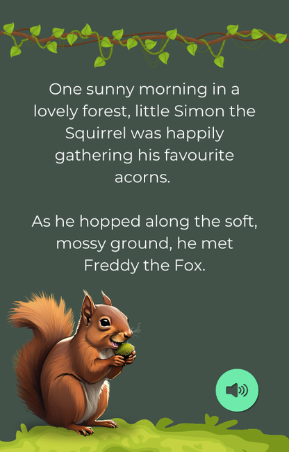 Furry Friends - Simon Squirrel’s Special Lesson – Digital Storybook + Audio